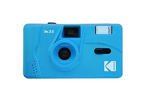 Kodak (コダック) M35 35mm フィルムカメラ 固定焦点方式 再利用可能 フラッシュ内蔵 使いやすい (セルリアンブルー)t