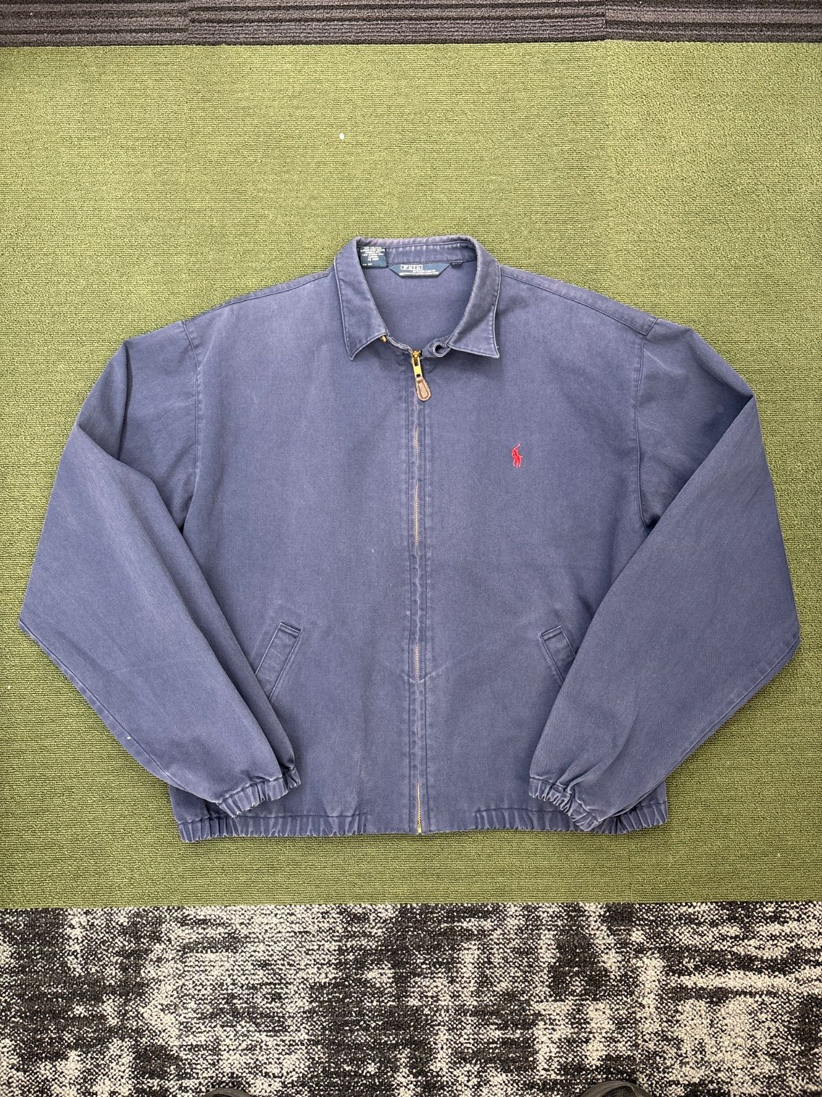 90s USA製 POLO by RALPH LAUREN スウィングトップジャケット ネイビー
