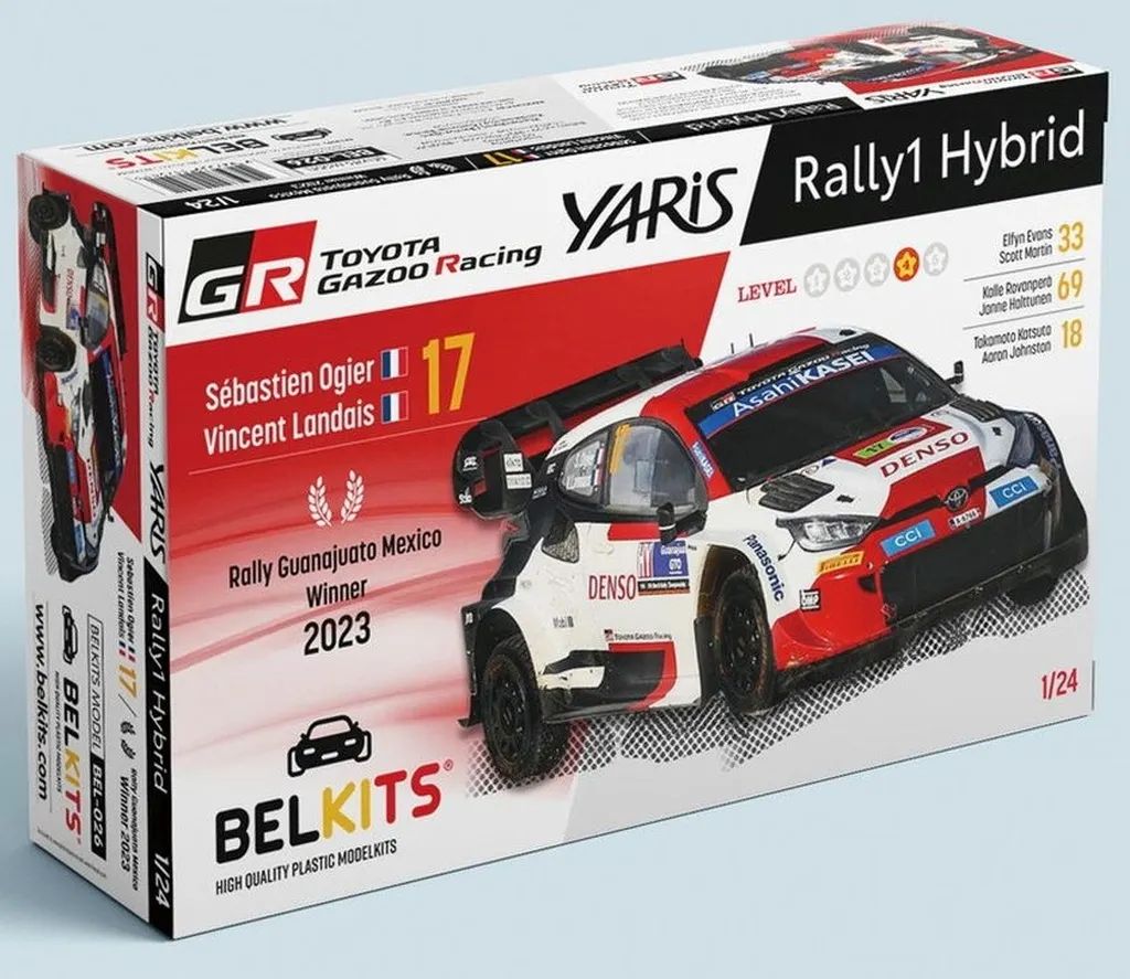【中古】プラモデル 1/24 トヨタ GR ヤリス ラリー1 ハイブリッド WRC 2023 ラリー・メキシコ ウィナー(日本語対訳補足説明書付属) [BEL026]