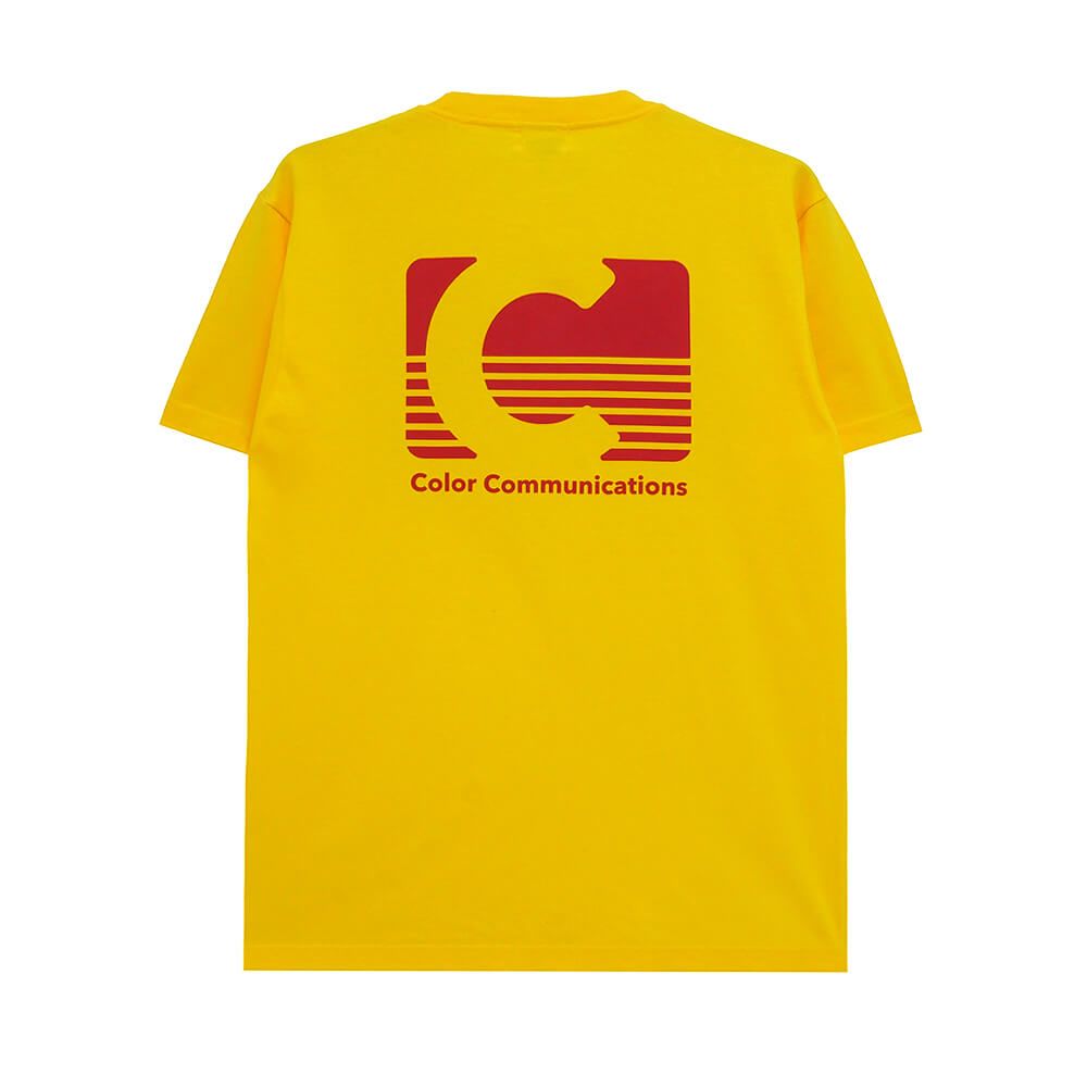 COLOR COMMUNICATIONS T-SHIRT CODAK YELLOW SKATEBOARD SKEBOARD T-SHIRT