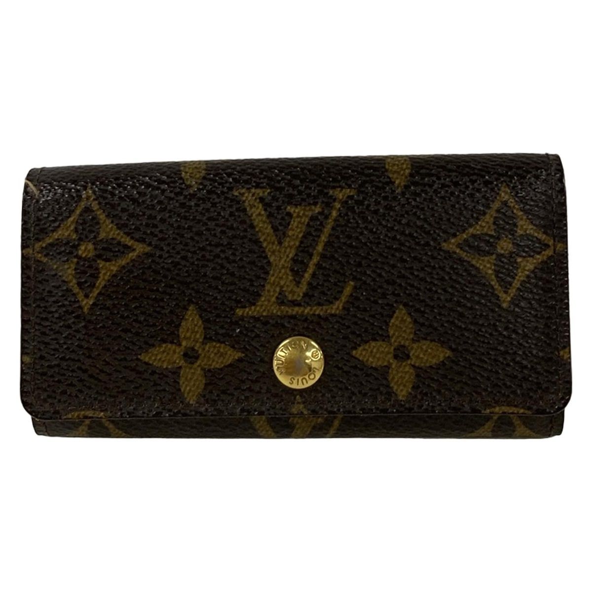 LOUIS VUITTON(ルイヴィトン) キーケース モノグラム ミュルティクレ4 M62631 イニシャル刻印/4本フック