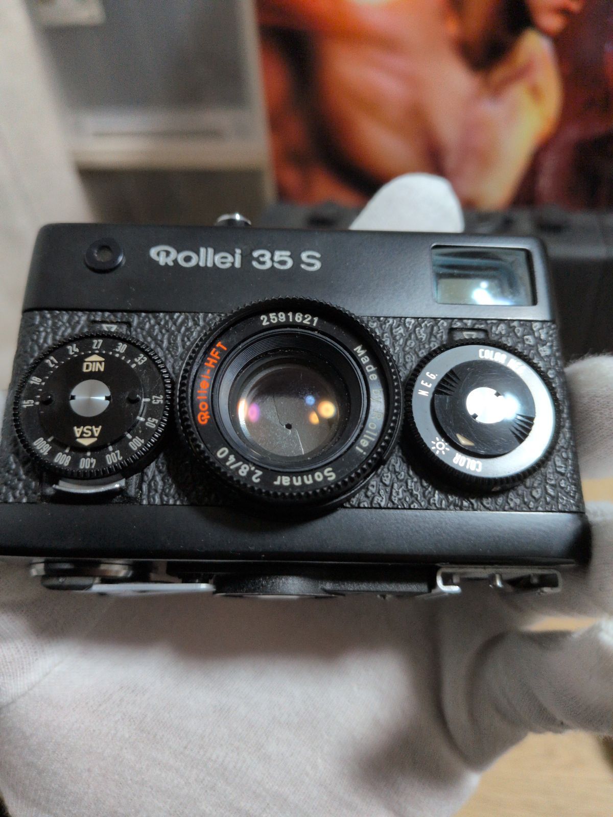 Rollei35S ブラック Sonnar 40mm F2.8 Rollei-HFT ケース・ストラップ 
