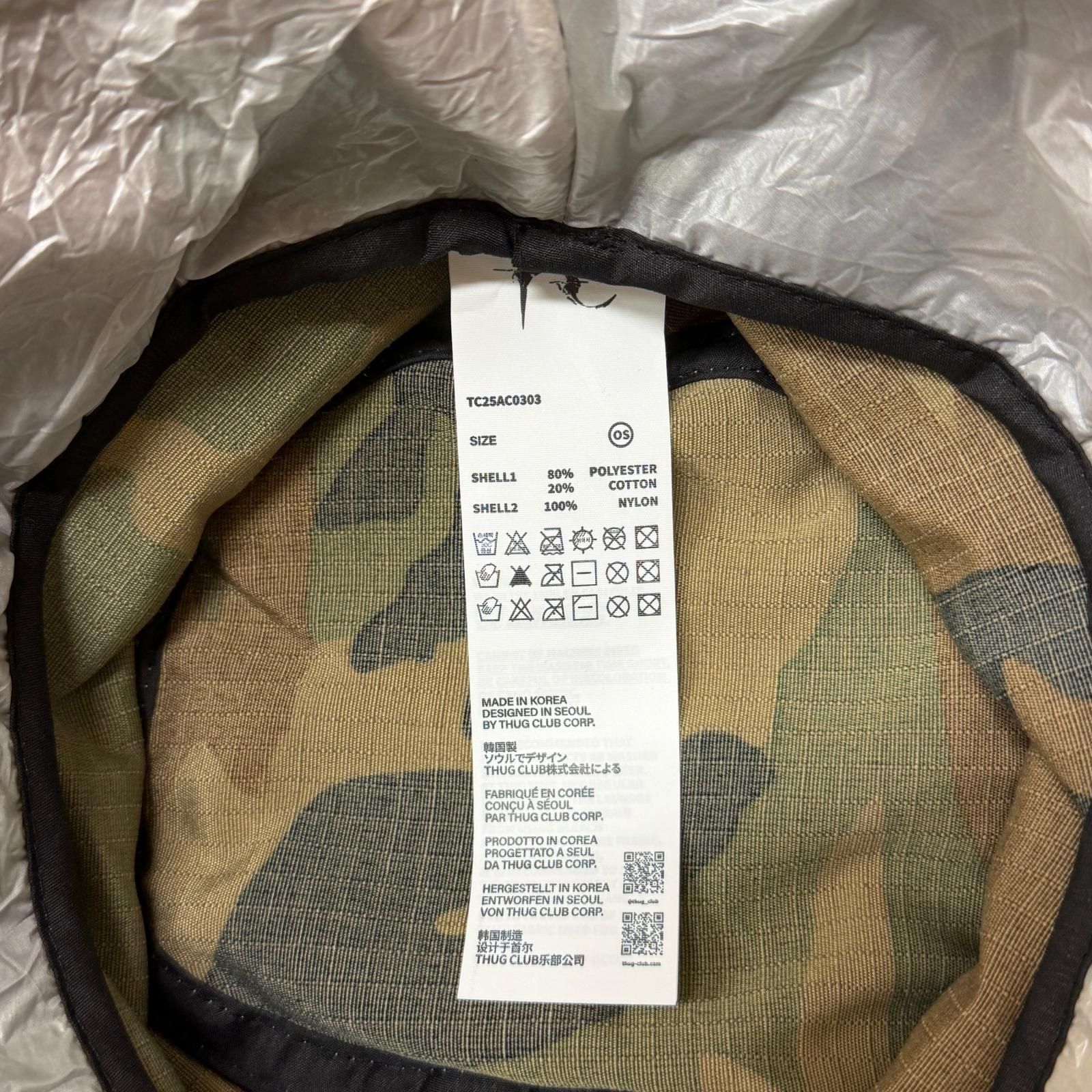 帽子 未使用 THUG CLUB Clouded Bio Army Bucket Hat クラウドバイオ