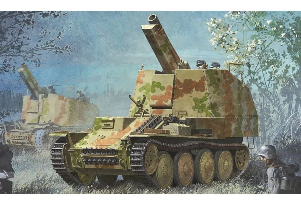 【中古】プラモデル 1/35 WW.II ドイツ軍 15cm 自走重歩兵砲 グリレK型 マジックトラック/アルミ砲身付属 [DR6429MT]