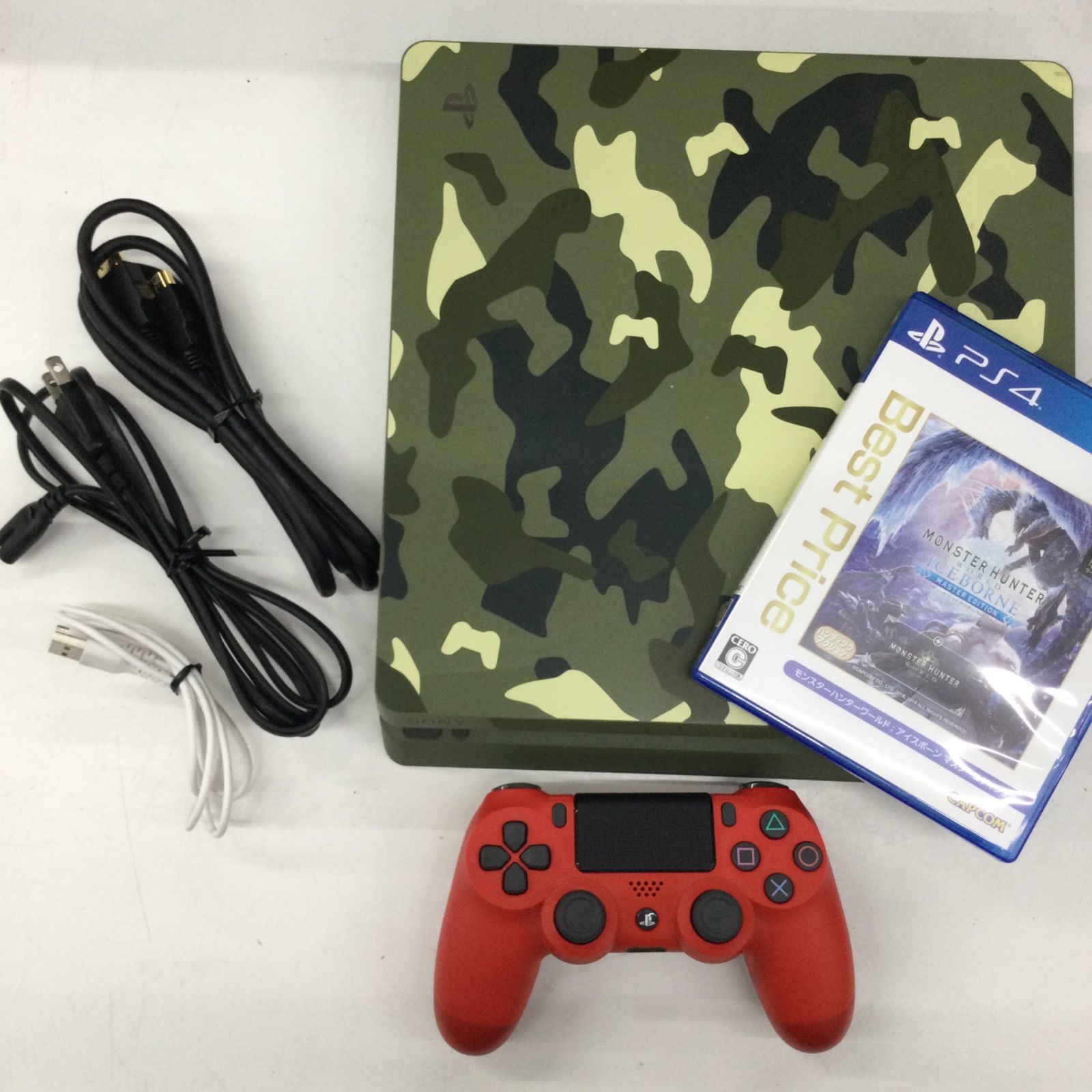 SONY ソニー PlayStation4 CUH-2100B コントローラー モンスターハンターワールド アイスボーン マスターエディション