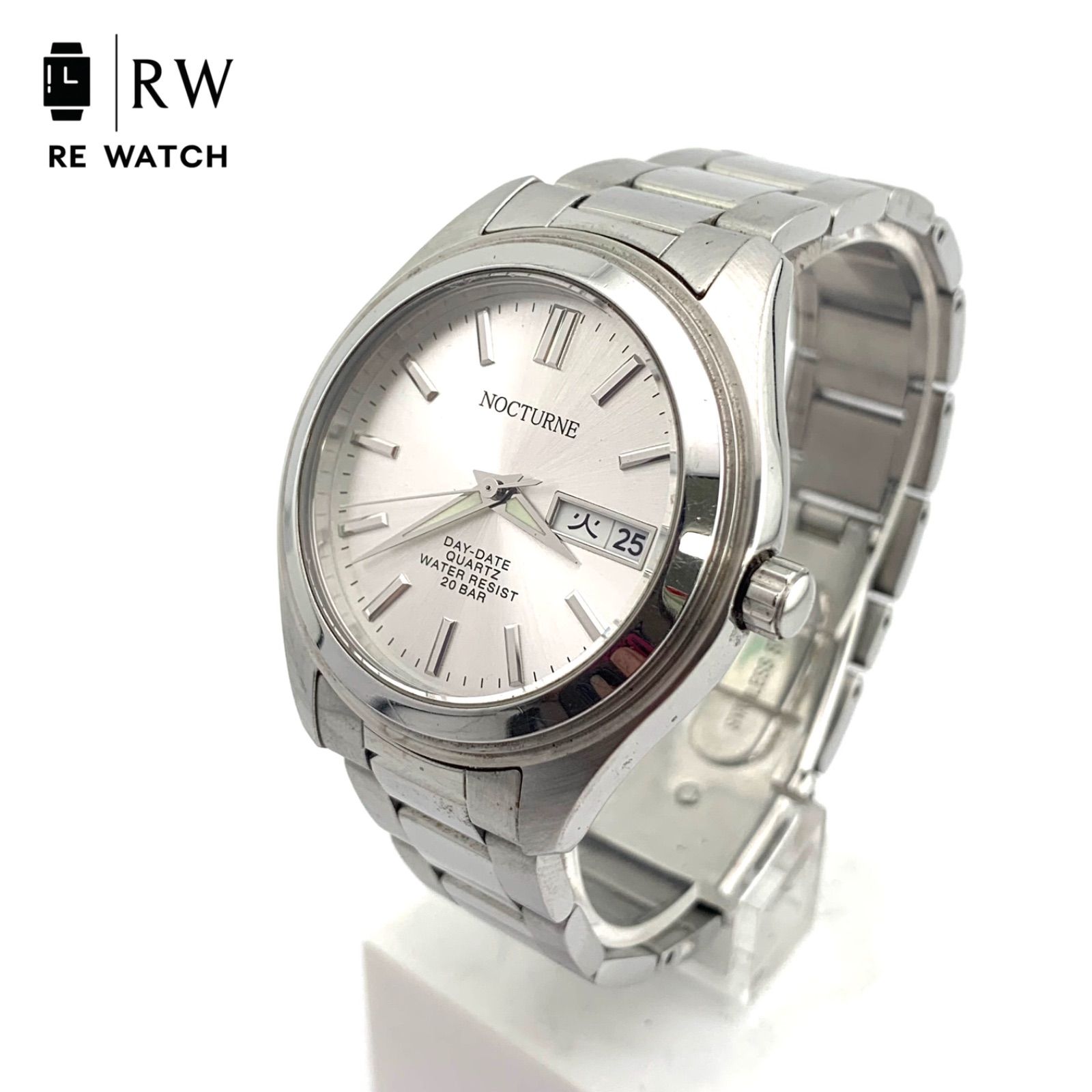 [Used] Nocturne NC-002 quartz watch silver