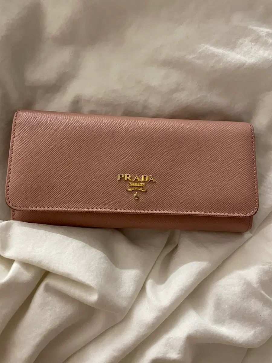 正規品 PRADA プラダ サフィアーノ 長財布 インディーピンク