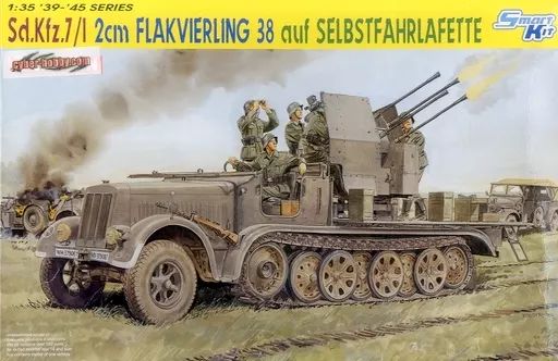 【中古】プラモデル 1/35 WW.IIドイツ軍 Sd.Kfz.7/1 2cm 四連装対空砲搭載 8t ハーフトラック 「’39-’45 SERIES」 [CH6525]