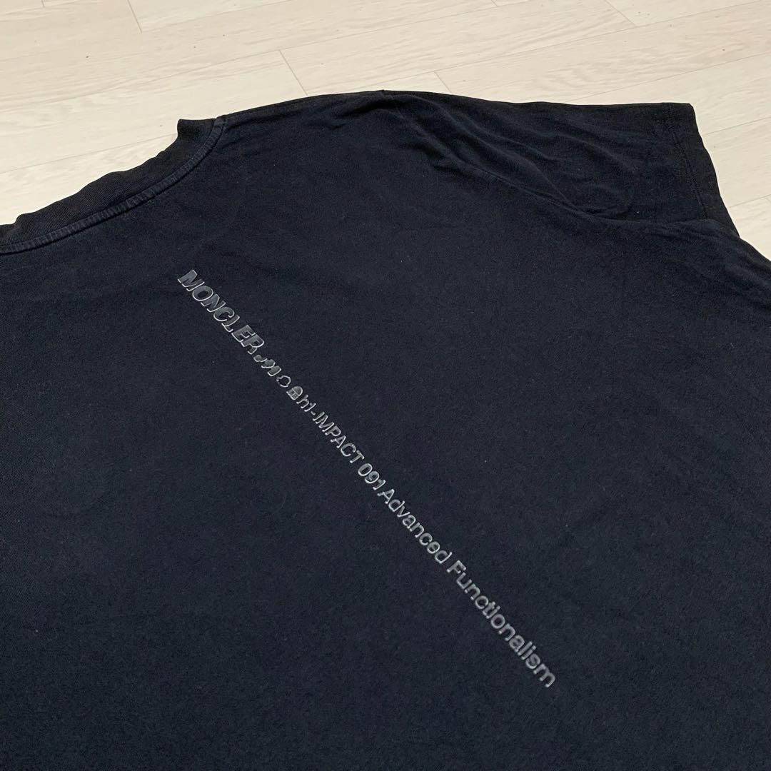 モンクレール　ラバーワッペン　ブラック　XL Tシャツ　国内正規品 5S506 モンクレール ラバーワッペン ブラック XL Tシャツ 国内正規品 5S506