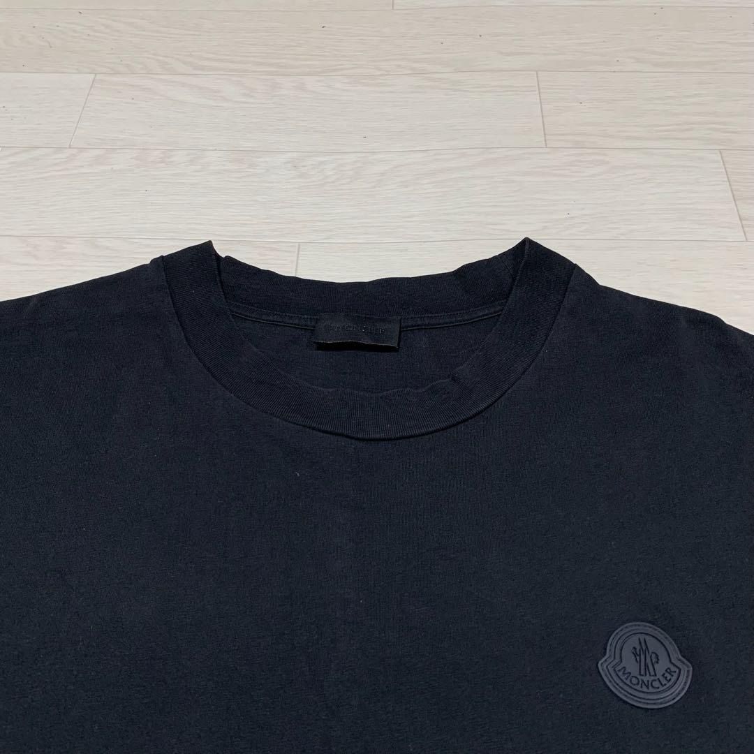 モンクレール ラバーワッペン ブラック XL Tシャツ 国内正規品 5S506