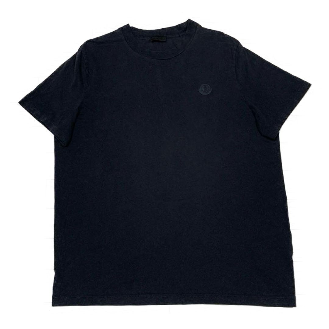モンクレール　ラバーワッペン　ブラック　XL Tシャツ　国内正規品 5S506 モンクレール ラバーワッペン ブラック XL Tシャツ 国内正規品 5S506