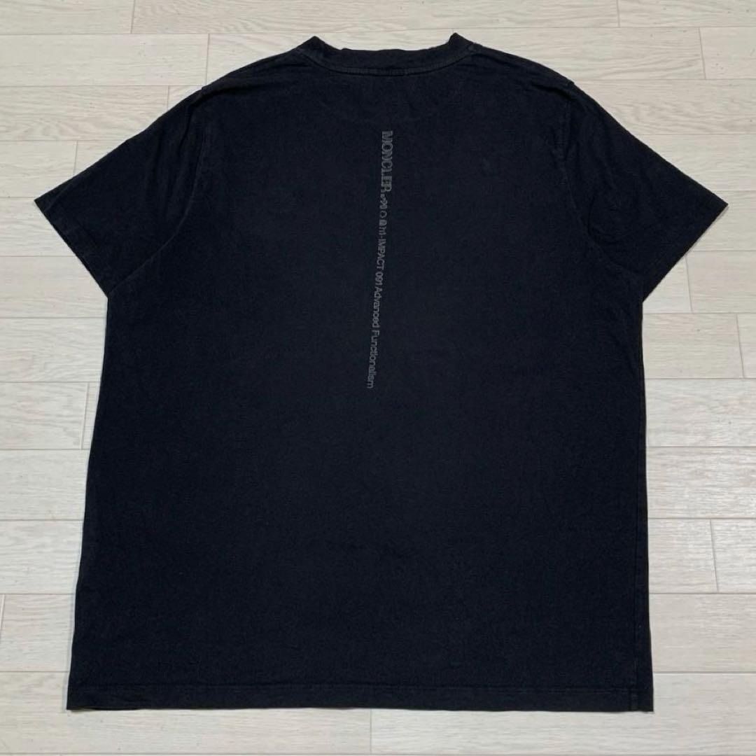 モンクレール　ラバーワッペン　ブラック　XL Tシャツ　国内正規品 5S506 モンクレール ラバーワッペン ブラック XL Tシャツ 国内正規品 5S506