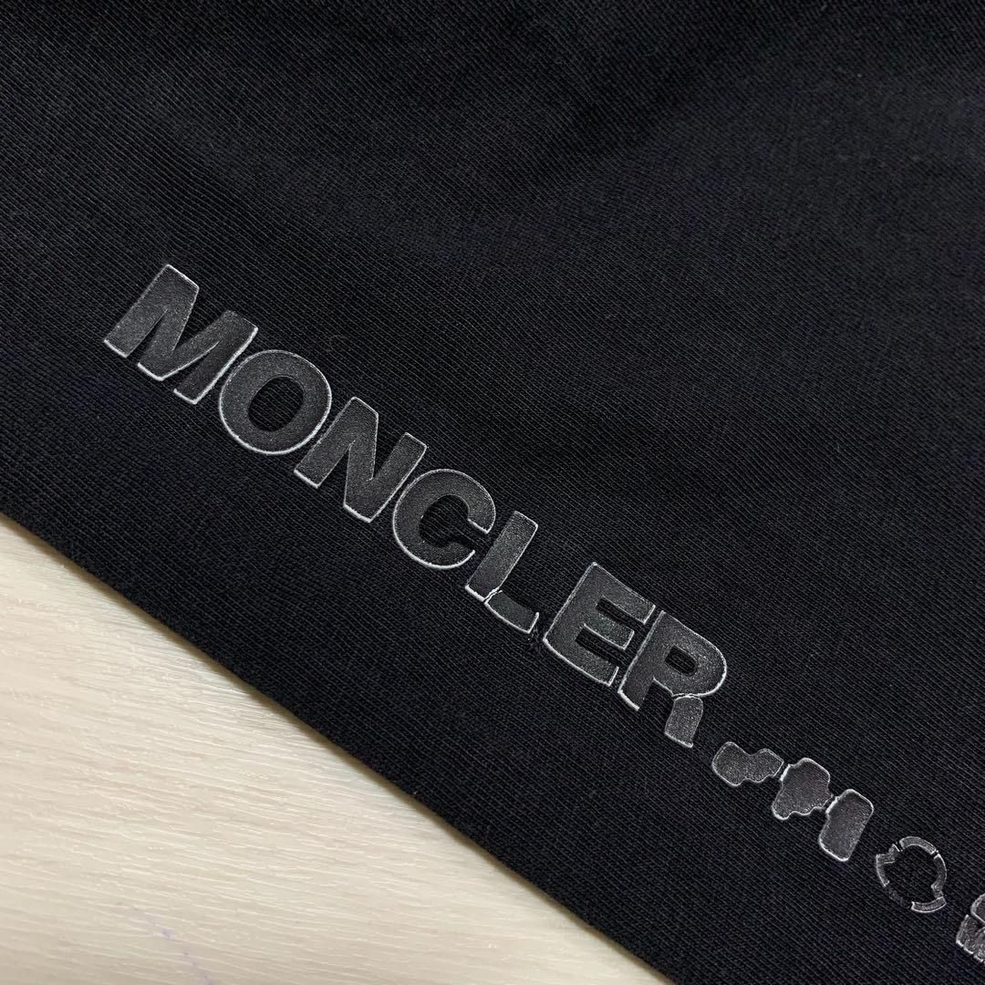 モンクレール ラバーワッペン ブラック XL Tシャツ 国内正規品 5S506