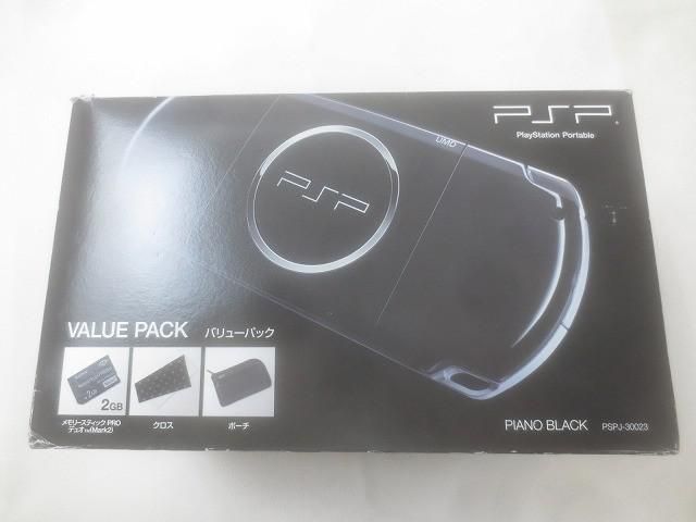 ゲーム PSP 本体 PSP3000 ピアノブラック VALUE PACK 動作品 説明書 充電器 付属品 付き 中古品