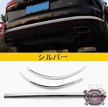 売れ筋フォルクスワーゲン・トゥアレグ后期2019-2022リア バンパー ガーニッシュ フレームcp1