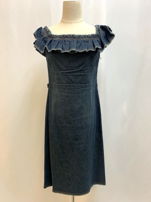 MOSCHINO JEANS　モスキーノ ジーンズ　デニム　フリル　ワンピース