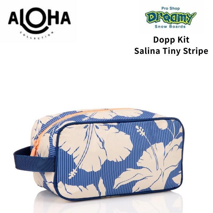 ALOHA COLLECTION アロハコレクション Dopp Kit Salina Tiny Stripe Navy UBTDK0188 軽量 防滴 ビーチ バッグ 小物入れ