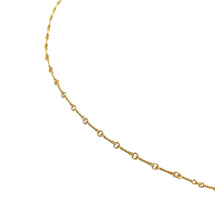 Chrome Hearts クロムハーツ 22K NECKCHAIN T18 ツイストチェーン