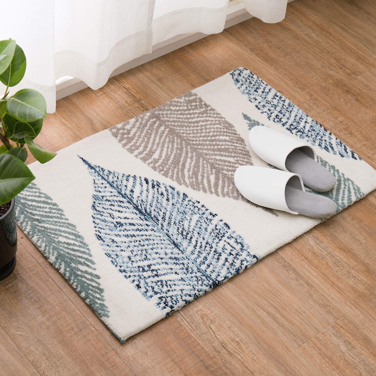 【数量限定】【大人気】ふっくら 北欧テイスト 「リリー」 約50×80cm 室内 屋内 玄関マット 萩原