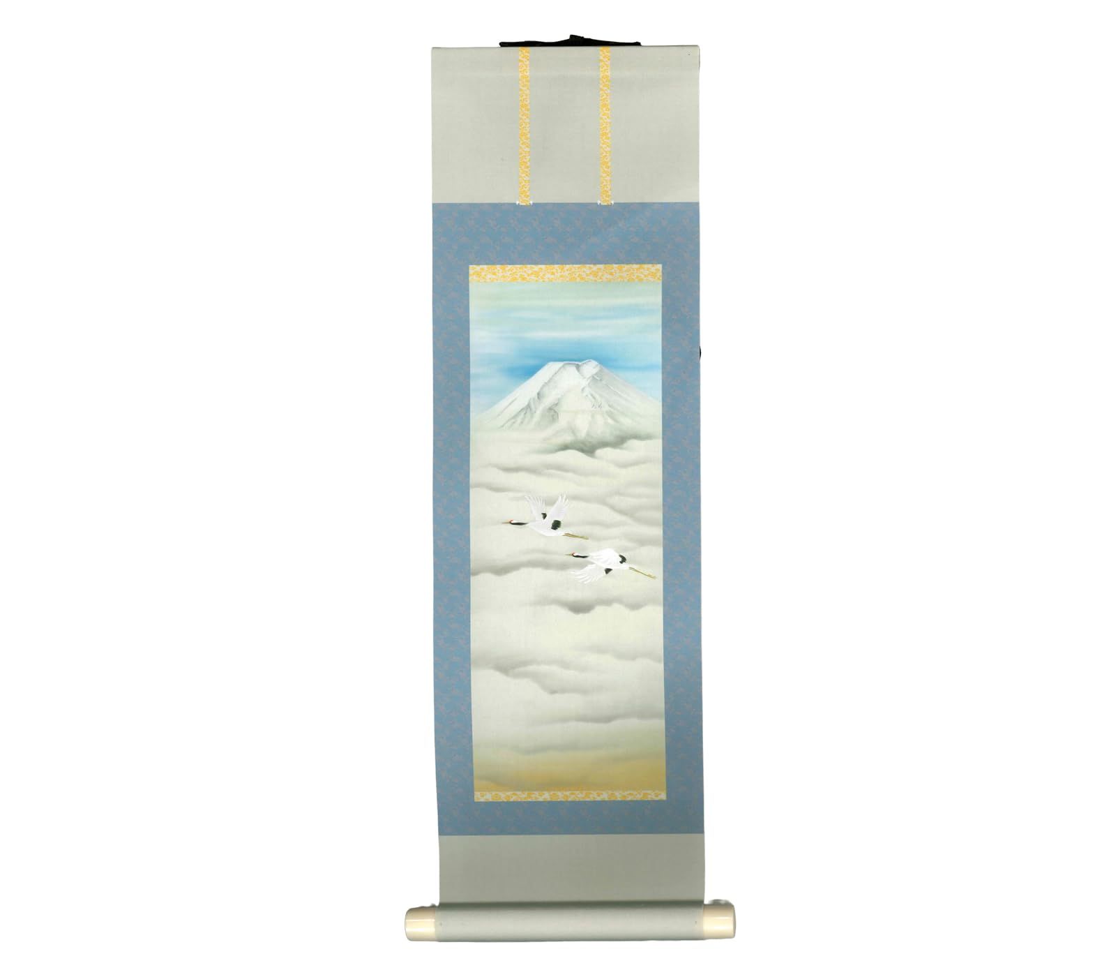 【人気商品】富峰飛鶴（長さ30.2×幅9.3cm） ミニ・掛け軸