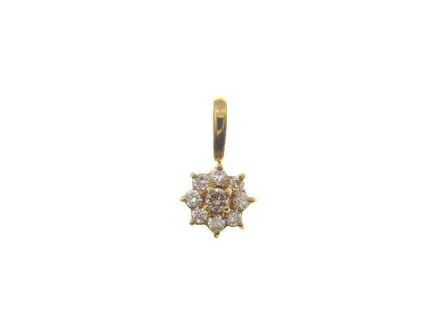 JEWELRY ノンランドジュエリー ジュエリー K18/D/0.3g 貴金属・宝石 ペンダントトップ ダイヤモンド/K18イエローゴールド K18YG ゴールド レディース【中古】【431】