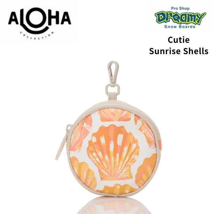ALOHA COLLECTION アロハコレクション Cutie Sunrise Shells Papaya UBTQT0267 軽量 防滴 ビーチ バッグ 小物入れ