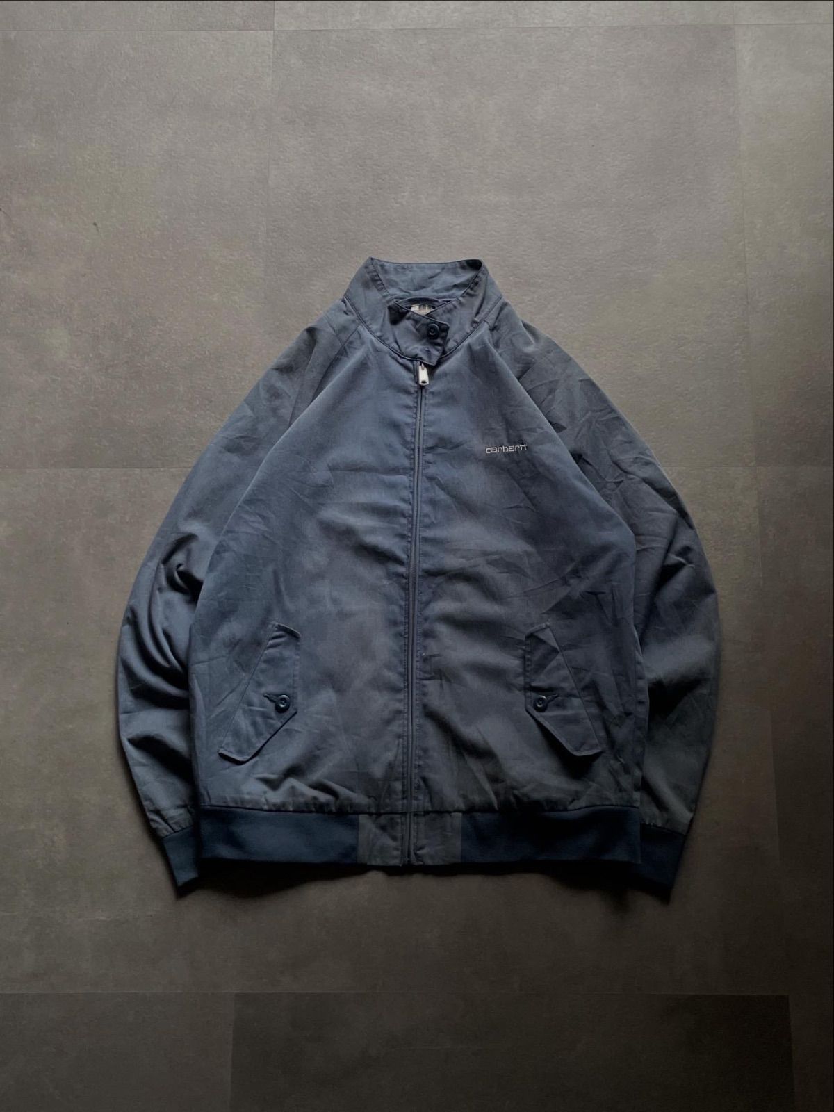 Carhartt スイングトップ ジャケット L ネイビー 裏地チェック ブルゾン