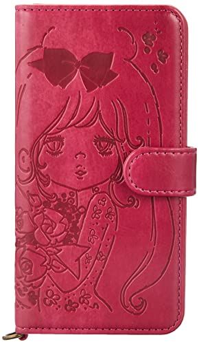 水森亜土 手帳型iPhoneケース SE[第2世代]/8/7/6S/6対応 ハナ ピンクｍａ aa75537e