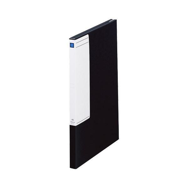 (まとめ）キングジム 図面ファイルGS A22つ折 背幅27mm 黒 1172 1セット(5冊)〔×3セット〕