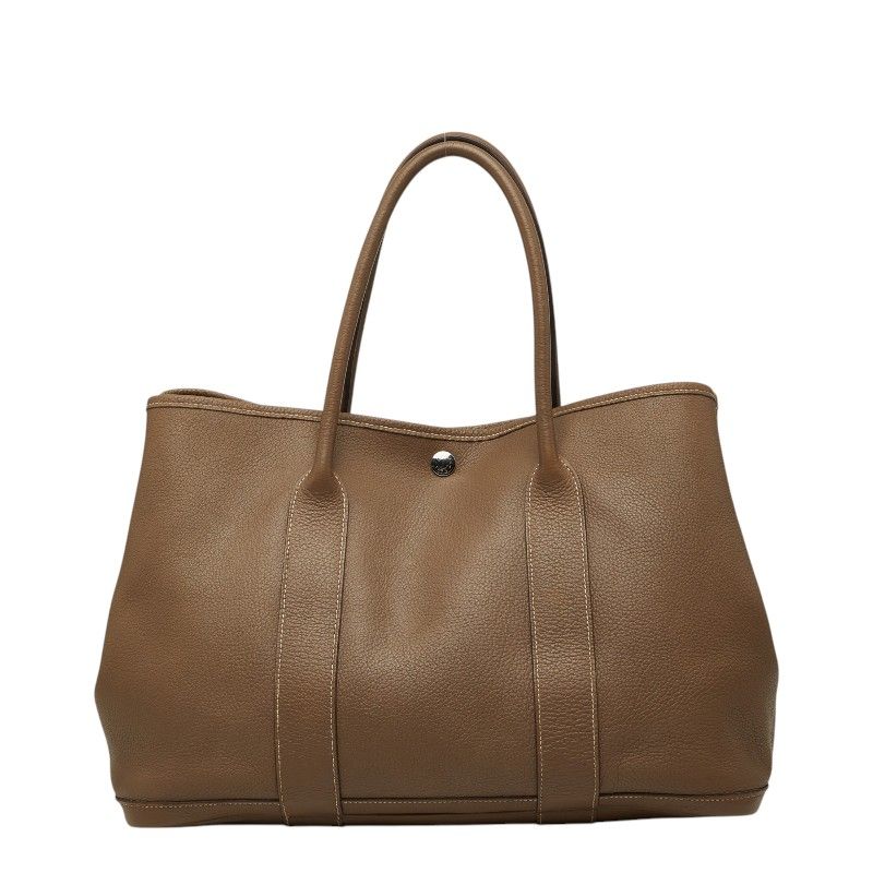 エルメス ガーデンパーティPM トートバッグ ハンドバッグ エトゥープ カントリー レディース HERMES【1-0267723】