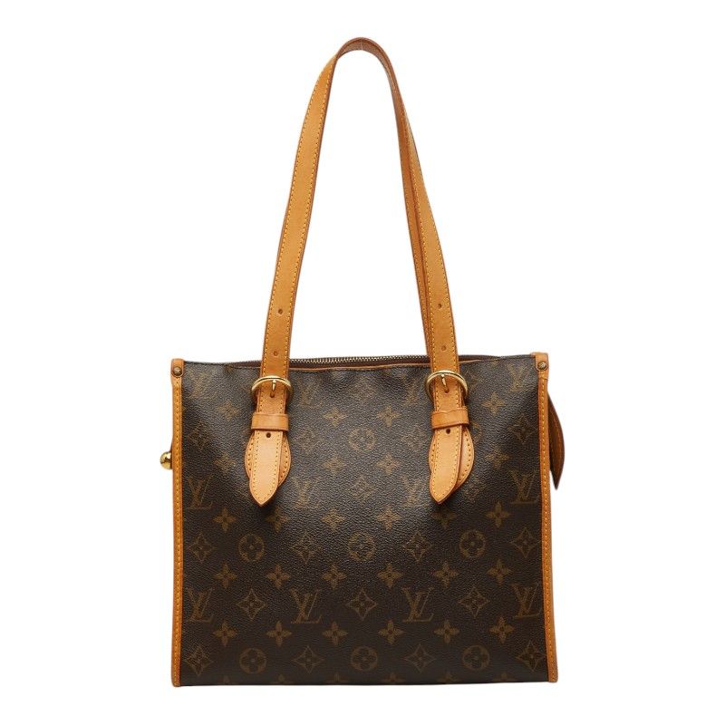 ルイ ヴィトン モノグラム ポパンクール オ トートバッグ M40007 ブラウン PVC レザー レディース LOUIS VUITTON【1-0267724】