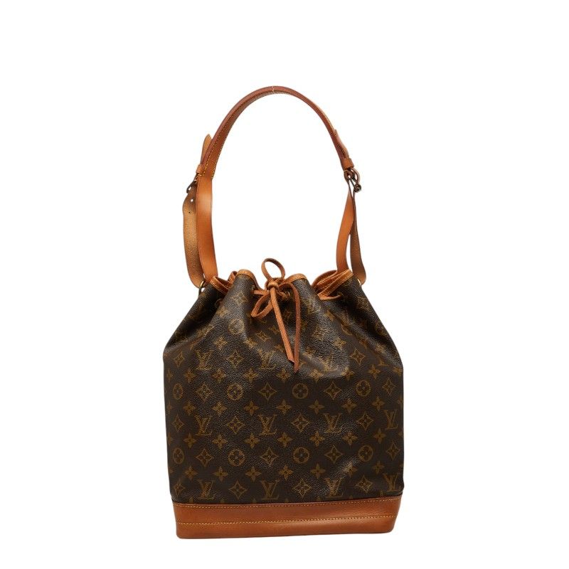 ルイ ヴィトン モノグラム ノエ ショルダーバッグ M42224 ブラウン PVC レザー レディース LOUIS VUITTON【1-0267725】