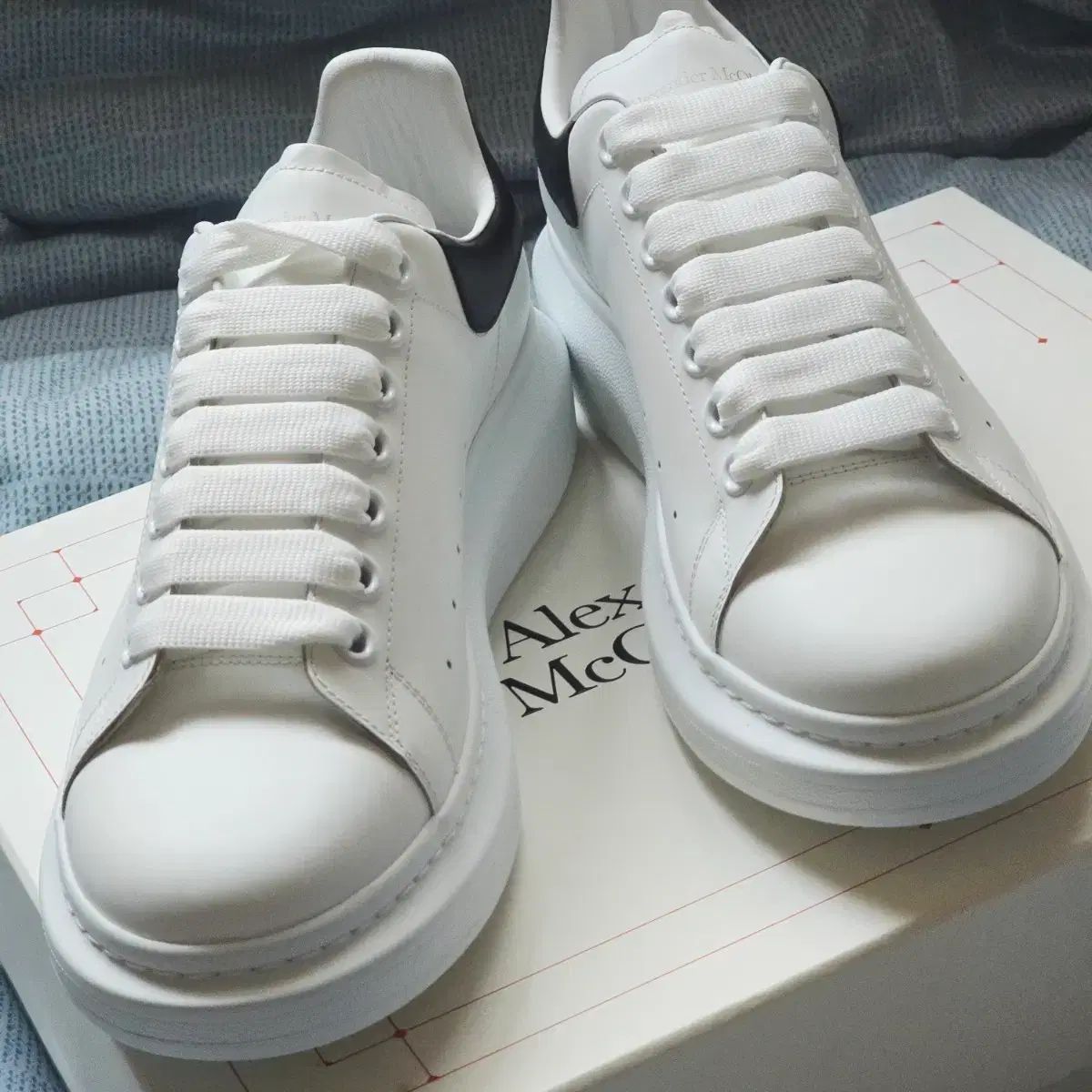 Alexander McQueen アレキサンダー・マックイーン オーバーソール スニーカー 白 41