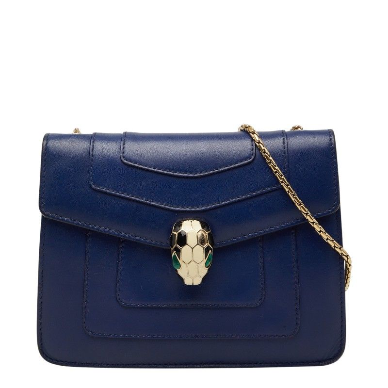 ブルガリ セルペンティ フォーエバー チェーンショルダーバッグ ネイビー レザー レディース BVLGARI【1-0269605】 38,870円
