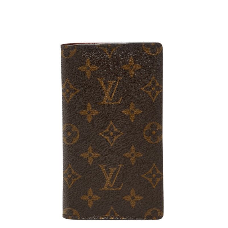 ルイ ヴィトン モノグラム アジェンダ ポッシュ 手帳カバー R20503 ブラウン PVC メンズ LOUIS VUITTON【1-0271267】