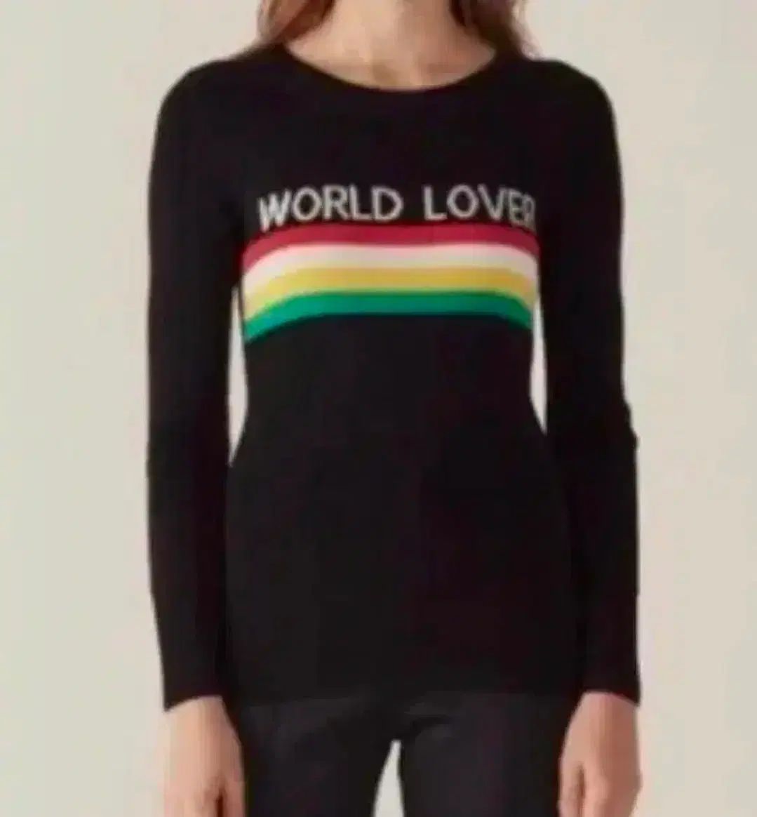 SANDRO WORLDラバー ストライプ ニット