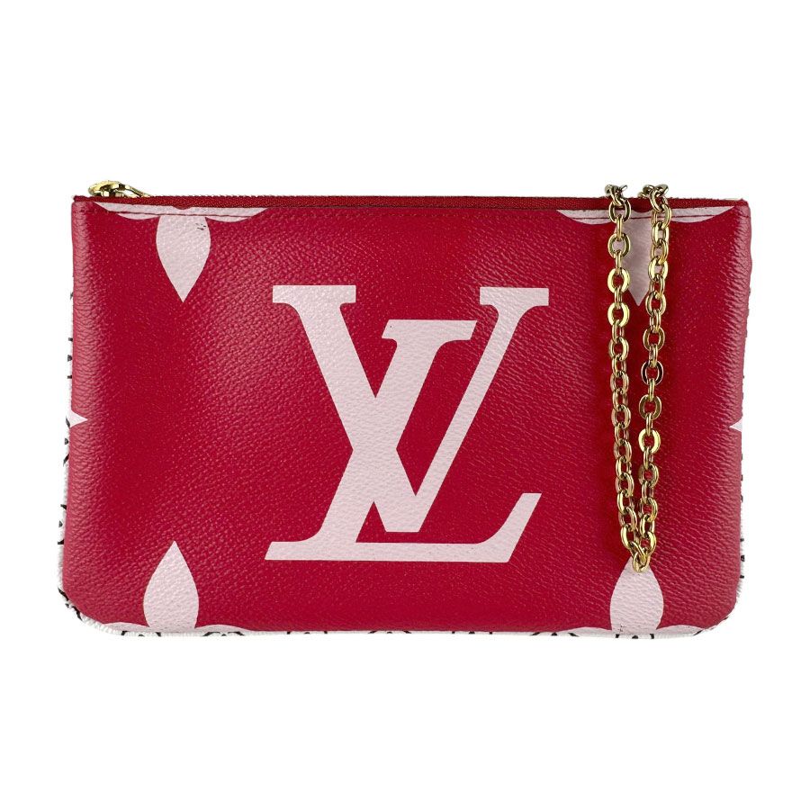 ルイ ヴィトン LOUIS VUITTON ショルダーバッグ モノグラム ジャイアント ポシェット ドゥーブル ジップ M67561