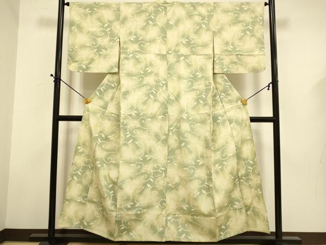 平和屋着物○塩沢紬 130亀甲 総詰め 舞花文 正絹 逸品 DAAS2501tw 平和