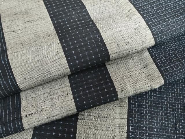 平和屋着物●結城紬 亀甲絣 正絹 逸品 AABH8994cs