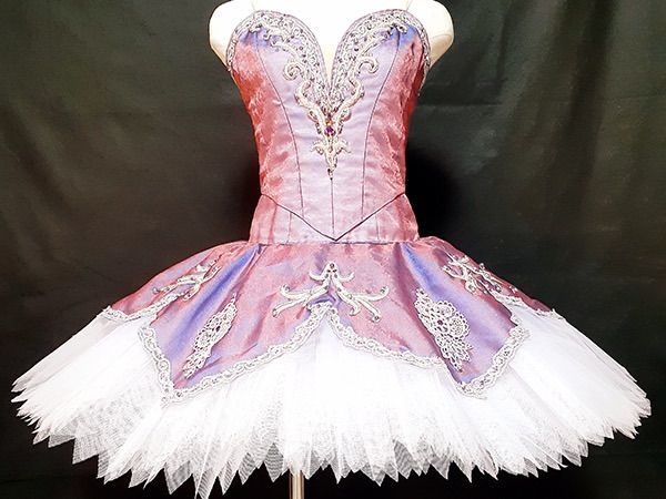 パープル×白チュチュ パキータ・サタネラなど　◉SS.140サイズ