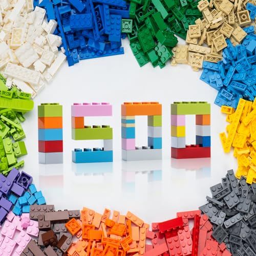 WYSWYG 1500ピース クラシックシリーズ 基本ブロック拡張セット - 主要ブロックブランド 互換-高コスパ 12色14形状-知育玩具-6歳以上の子供向けY 6235718e