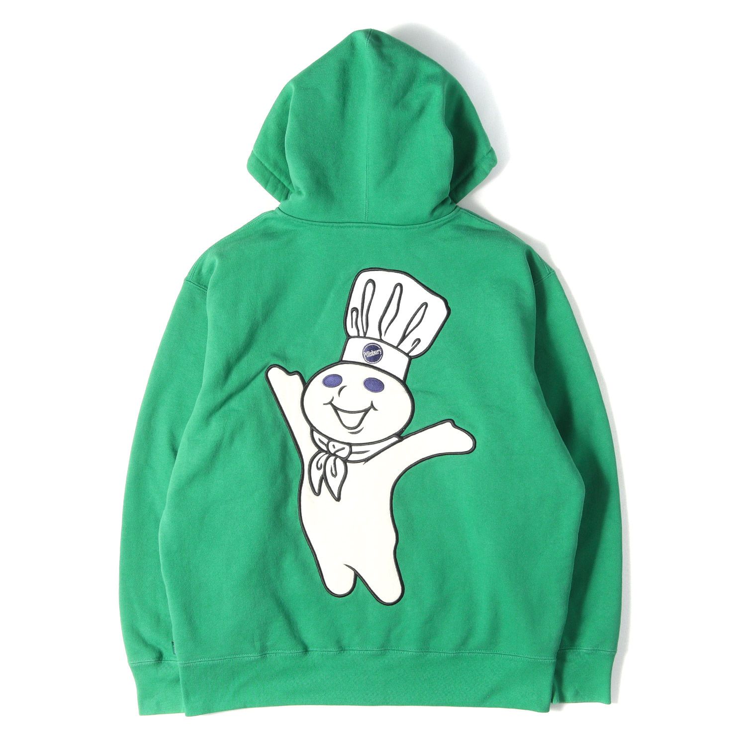 Supreme シュプリーム パーカー グリーン サイズ:M | 22AW Doughboy キャラクターパッチ フルジップ スウェットパーカー (Doughboy Zip Hooded Sweatshirt) | トップス コラボ【メンズ】【中古】