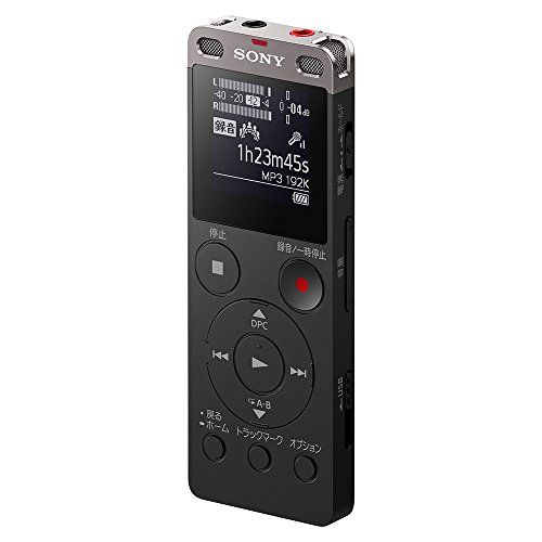 ソニー ステレオICレコーダー FMチューナー付 4GB ブラック ICD-UX560F/B