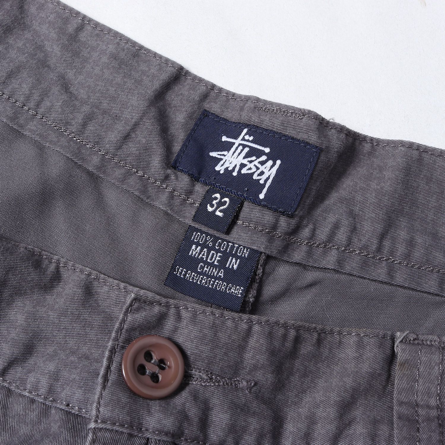 STUSSY ステューシー パンツ チャコール サイズ:32 | 00s 千鳥格子 ミリタリー コットン ショーツ | 00年代 アーカイブ | ボトムス ショートパンツ【メンズ】【中古】 STUSSY ステューシー パンツ チャコール サイズ:32 | 00s 千鳥格子
