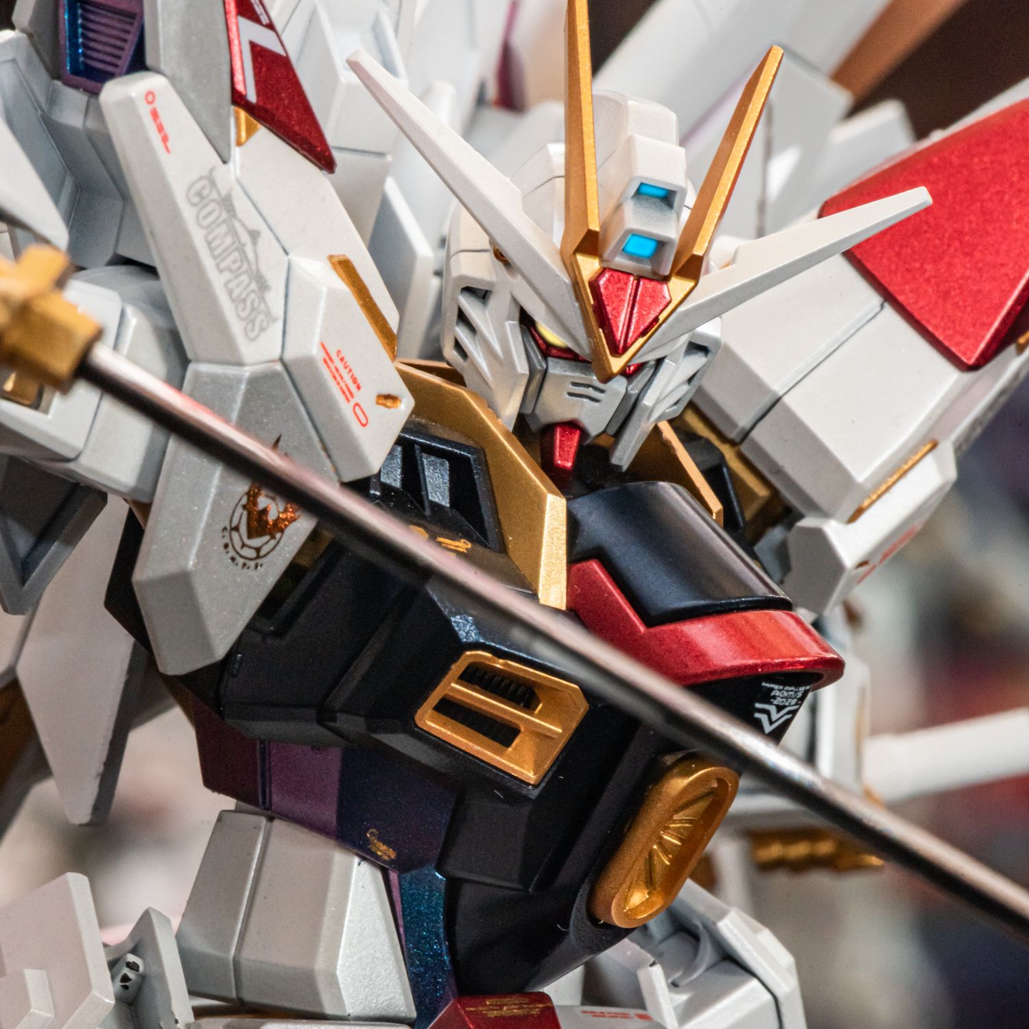 HG 1/144 Mighty Strike Freedom Gundam マイティーストライクフリーダムガンダム ガンプラ キャンディー塗装 完成品