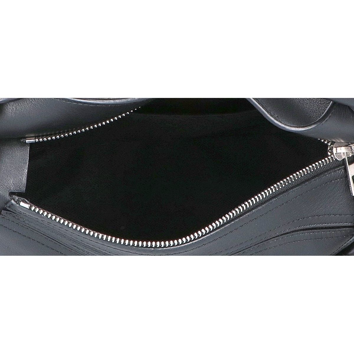 LOEWE ロエベ  25AW A510S21XC7 ﾊﾟｽﾞﾙ ﾊﾞｲｶｰ ｽﾓｰﾙ ﾌﾞﾗｯｸ - Small Puzzle Biker bag in shiny calfskin Black - LOEWE