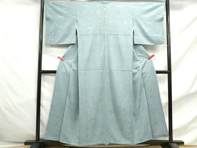 平和屋着物▽上質な色無地　単衣　草葉地紋　錆青磁色　正絹　逸品　AABG8877jh 平和屋着物▽上質な色無地 単衣 草花地紋 薄縹色 正絹 逸品 AABF8297jh