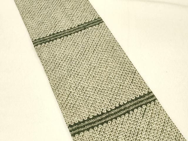 平和屋着物◎半幅帯　総絞り　正絹　逸品　DABE3941qp