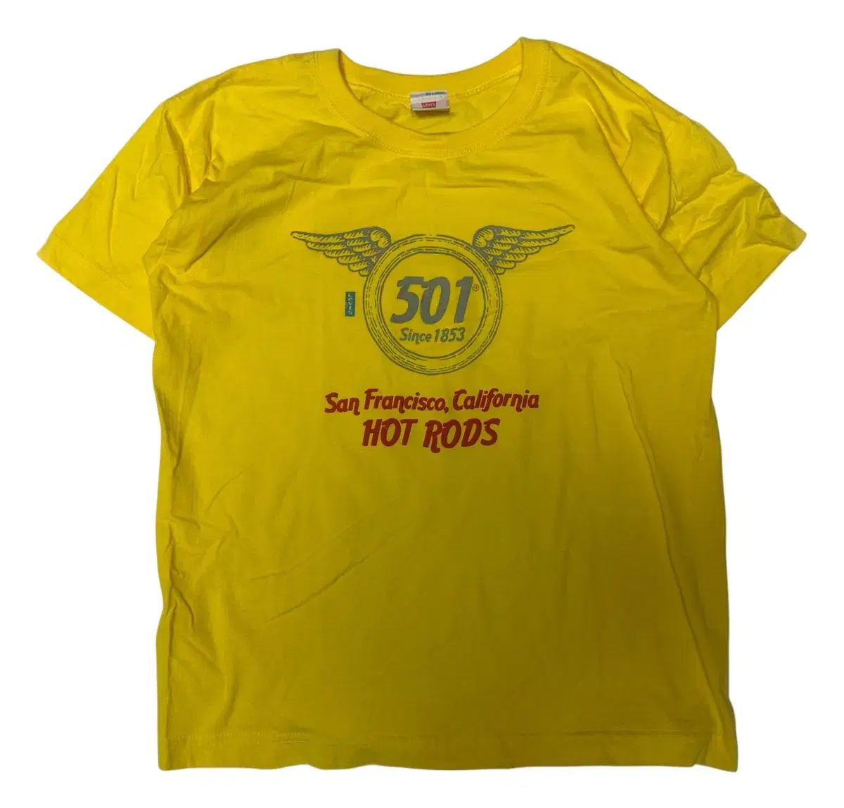 リーバイス オールドスクール 501 イェロー スウィング 半袖Tシャツ L 8,600円