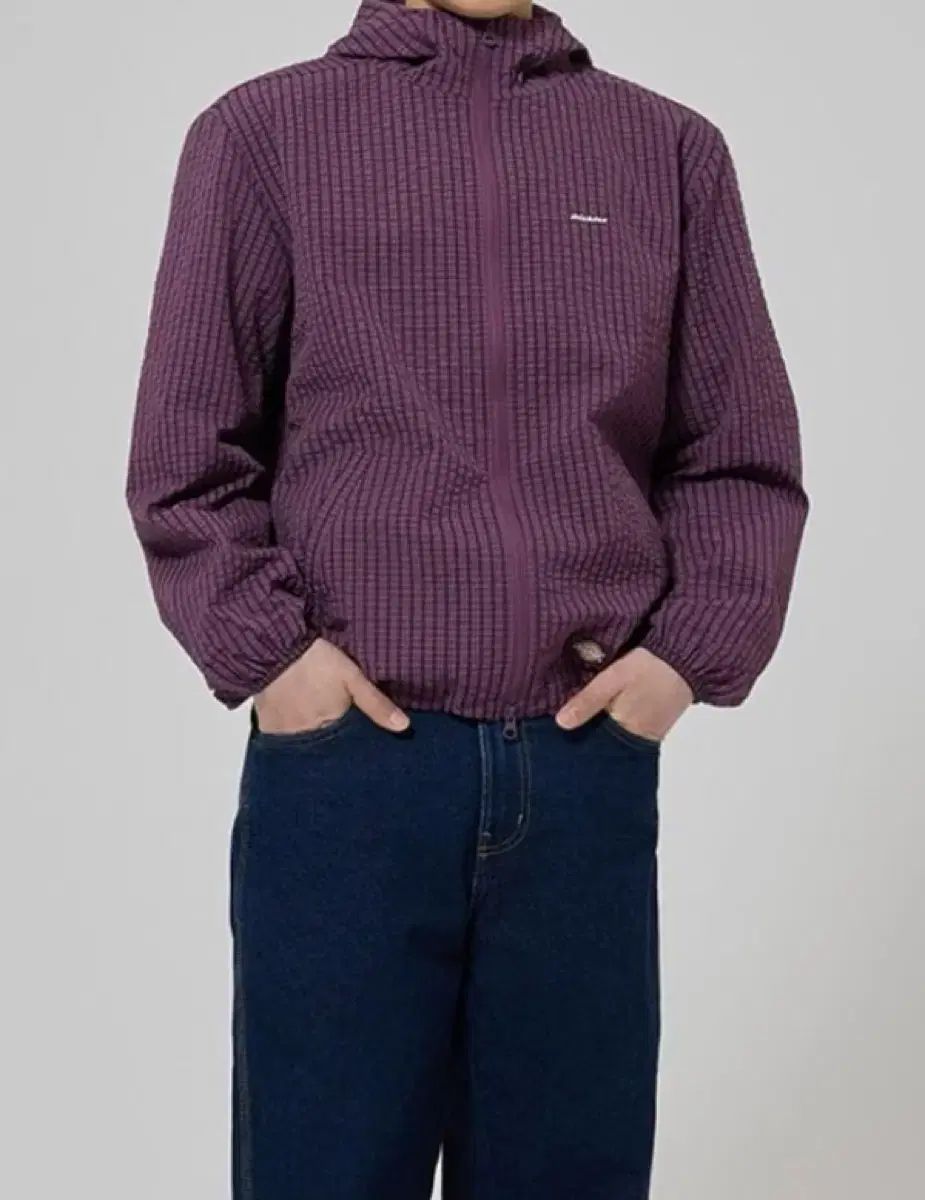 ディッキーズ ウィンドブレーカー グリッド CHECK ライト ウィンドブレーカー Purple